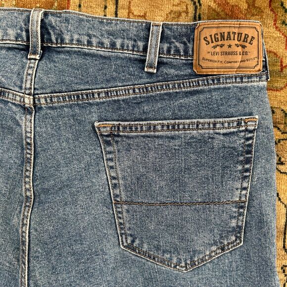 Levi’s 550 Relaxed Fit Blue Denim Jeans Dark Big & Tall Men’s 40x30 - Picture 5 of 7